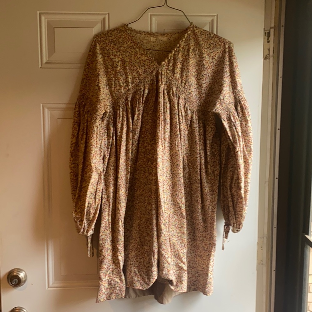 Doen Mini Floral Long Sleeve Dress